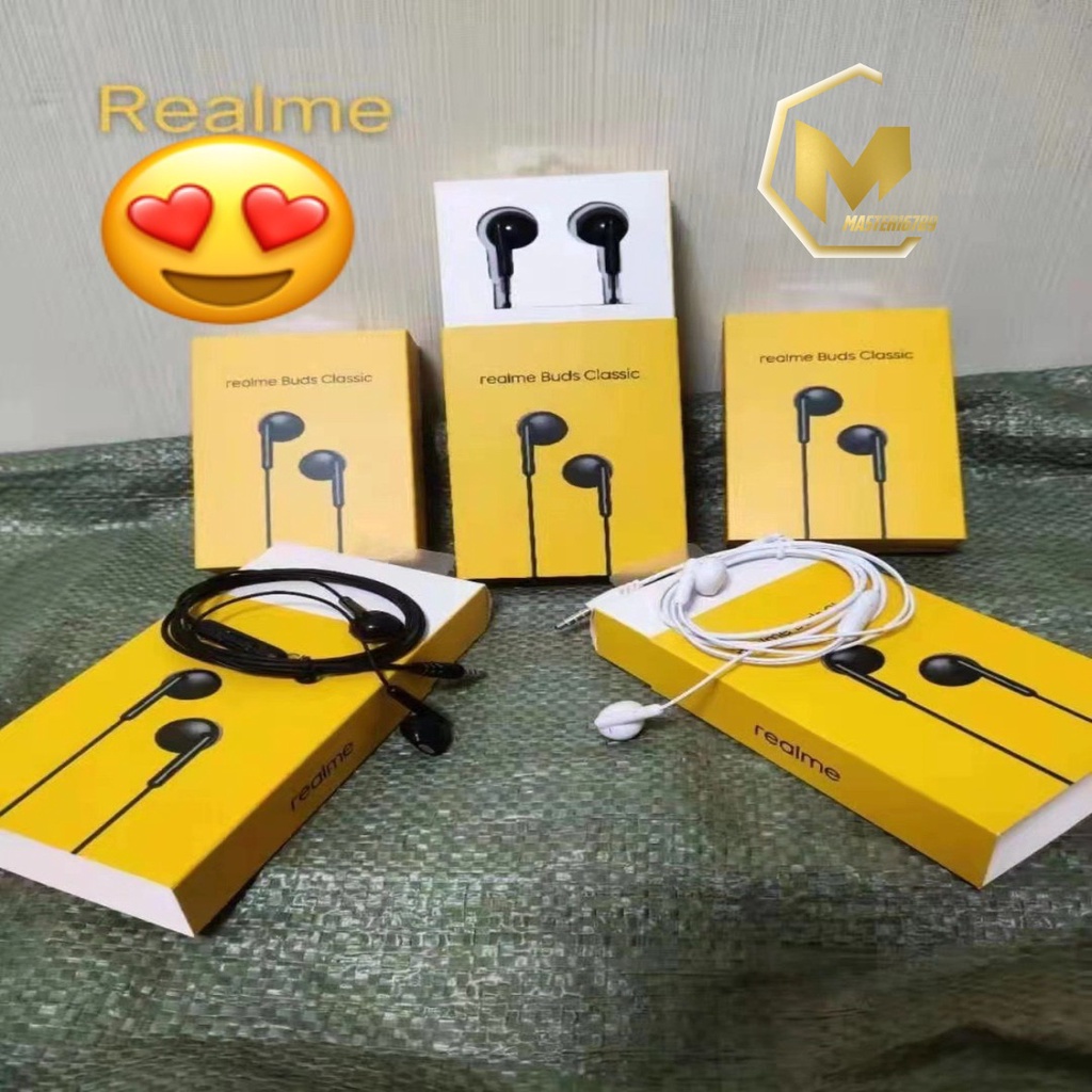 BM061 Headset Hf earphone realme BUDS Classic ORIGINAL SUPERBASS realme 5 C20 C21y c25 C2 C3 C11 MA2015