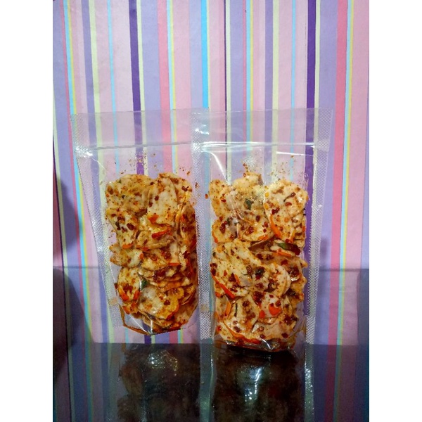 

Sebring kerupuk kemplang (seblak kering)