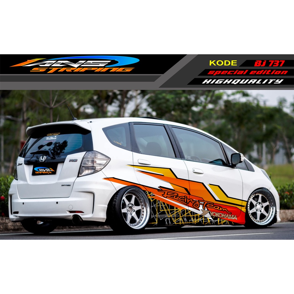 VARIASI STIKER MOBIL HONDA BRIO AGYA JAZZ AVANZA YARIS / DECAL STICKER MOBIL JAZZ / STIKER MOBIL