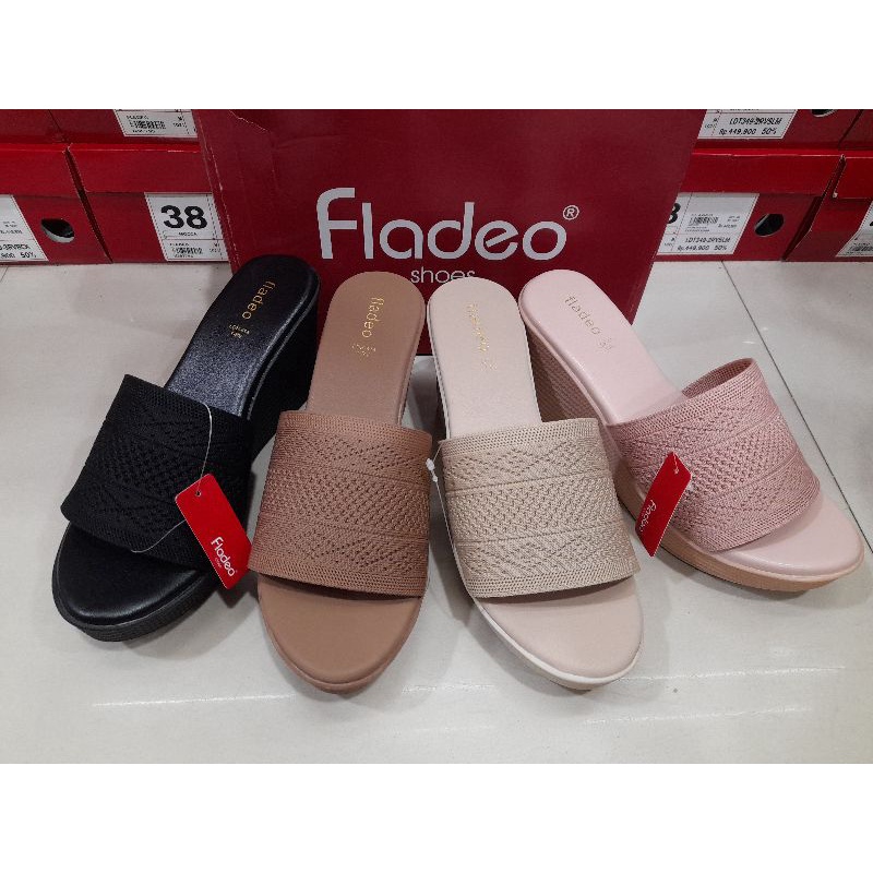 sandal wedges wanita fladeo