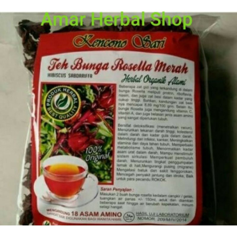 

Teh Bunga Rosella Merah / Teh Seduh Rosela Merah Kencono Sari Asli Original