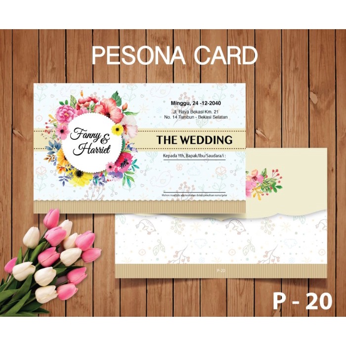 Blangko Kartu Undangan Pernikahan Pesona 20 Harga Termurah Gratis File Setting Isi 100