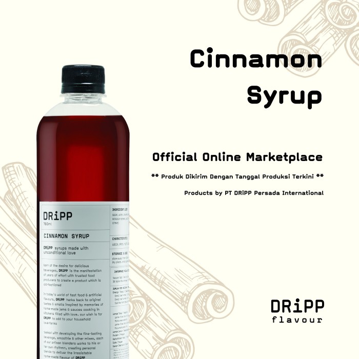 

DRiPP Cinnamon Syrup - Sirup Rasa Kayu Manis Untuk Kafe/Bisnis