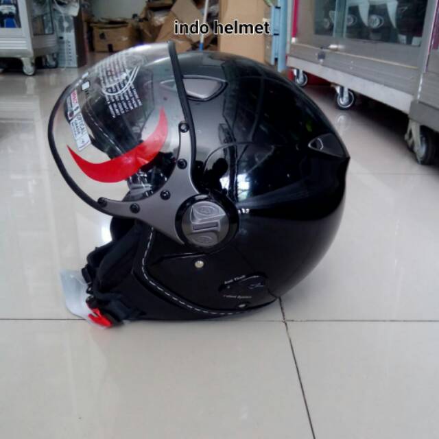 HELM KYT ELSICO SOLID BLACK METALIK ORIGINAL KYT ELSICO