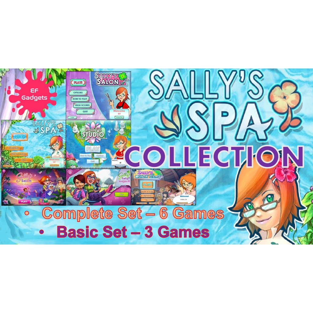 Sally Spa - Sally Salon - Sally Studio Game iPad iPhone PC Complete Collection | Old PC Games Nostalgia