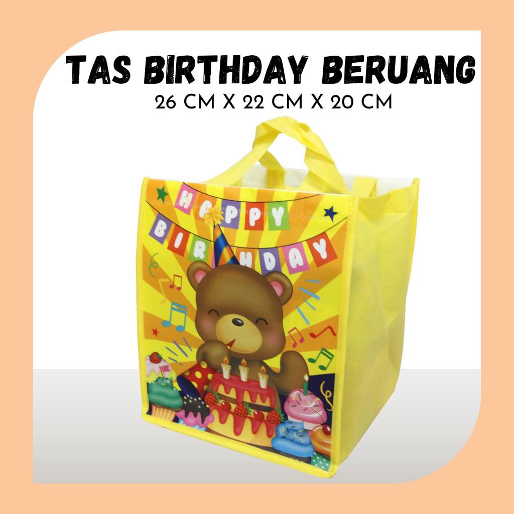 

TAS SOUVENIR ULANG TAHUN ANAK TAS ULANG TAHUN BENTO LAMINASI 26X22X20