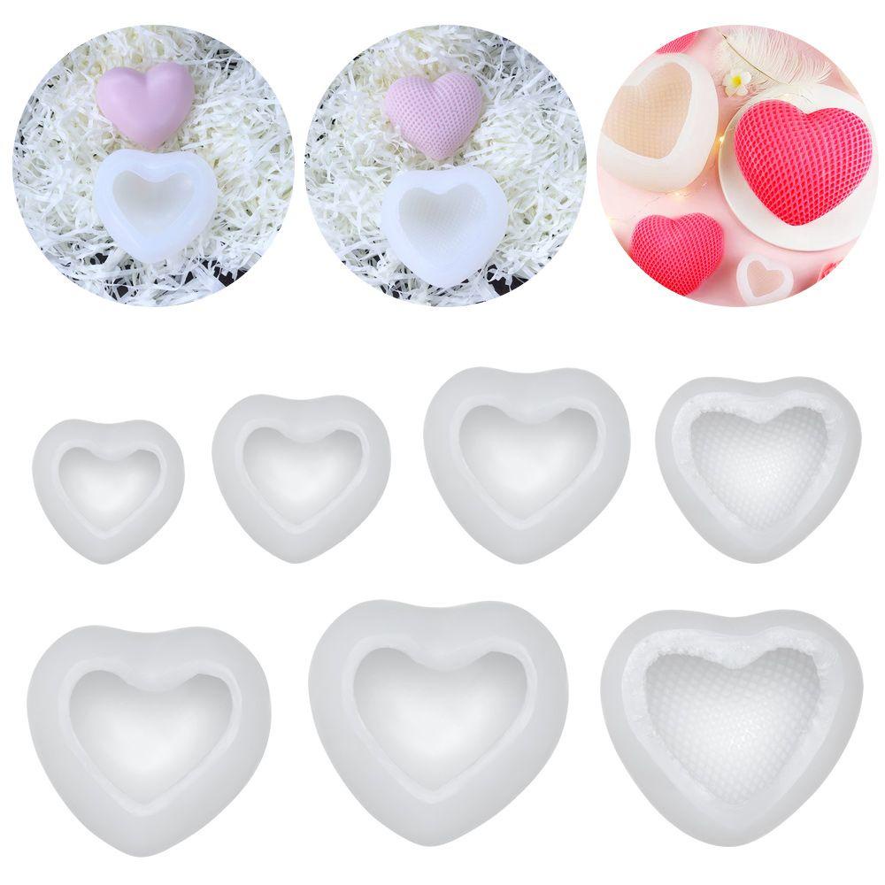 Solighter 3D Lilin Cetakan Handmade Hari Valentine UV Epoxy Resin Fondant Kue Cetakan Aromaterapi Lilin Silicone Mold