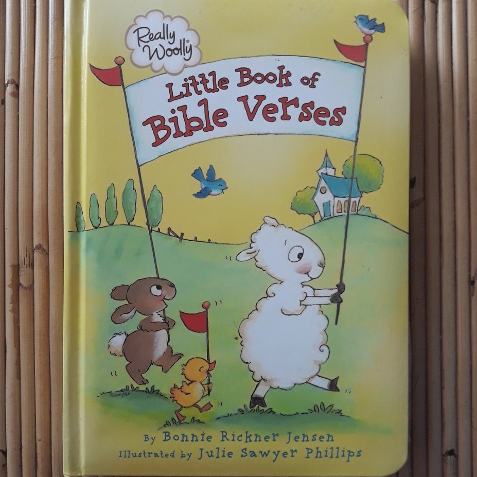 REALLY WOOLLY Boardbook Little Book of Bible Verses (new) Ayat Hafalan Alkitab God Word Psalm Childr