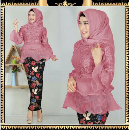 Dress Kebaya Duyung Mermaid Tulle Organza Diva untuk Lamaran Kondangan Pesta Wisuda Kebayadiva