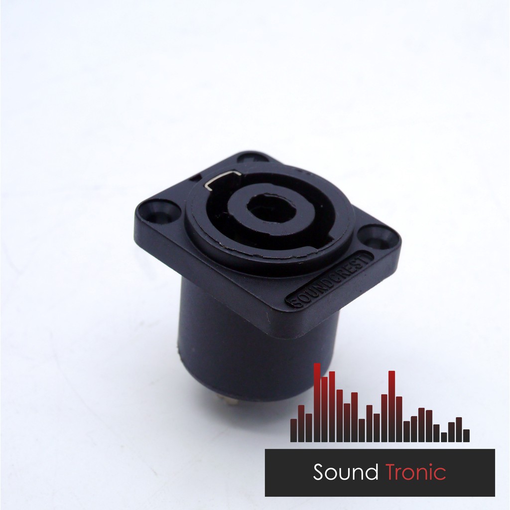 Socket Soket Speakon Spikon Soundcrest 4P Hitam SC-115 Original Berkualitas Setara Neutrik