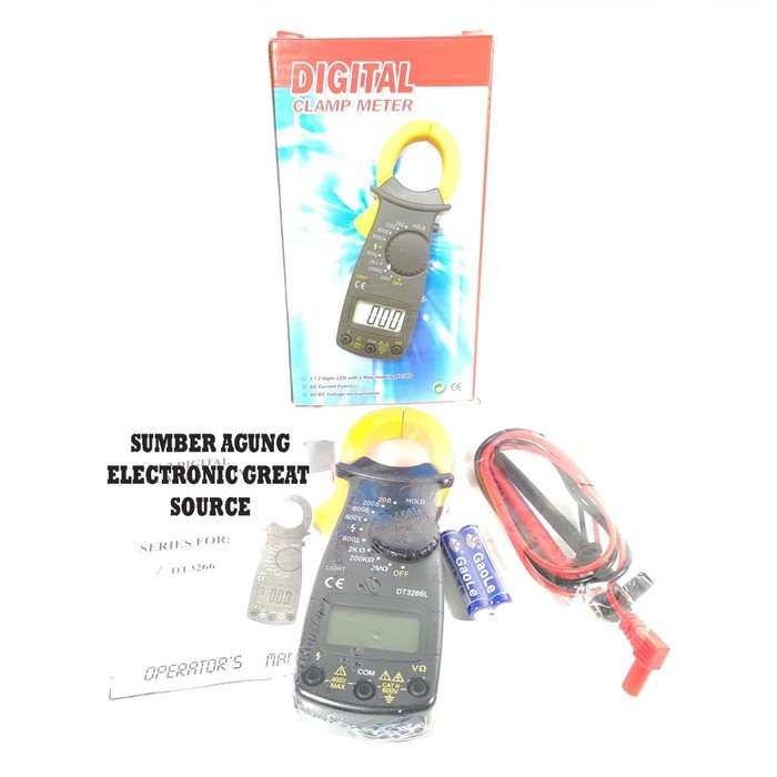 Tang Amepere Digital Clamp Meter Murah Berkualitas Pengukur Amper