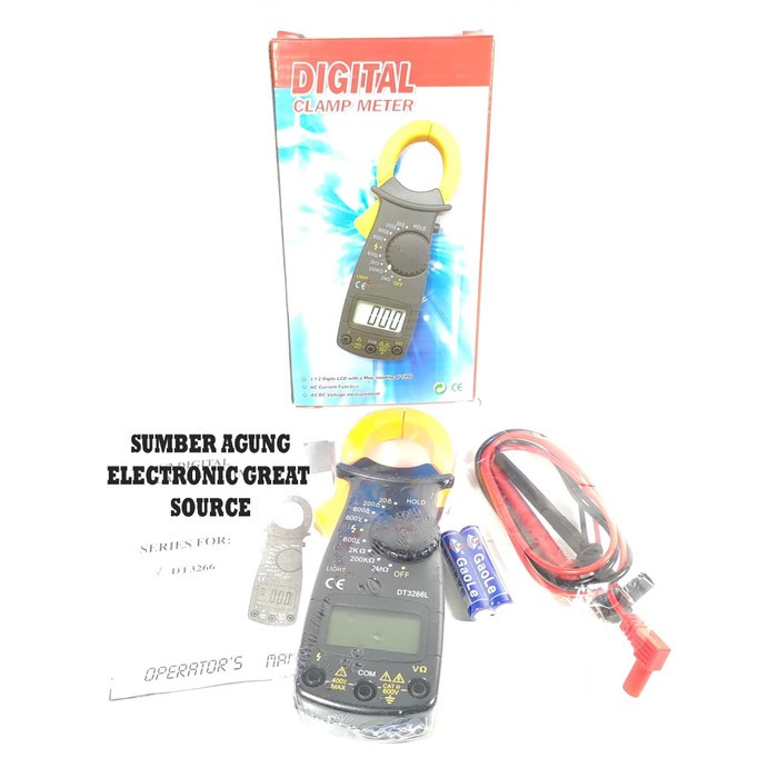 Tang Amepere Digital Clamp Meter Murah Berkualitas Pengukur Amper