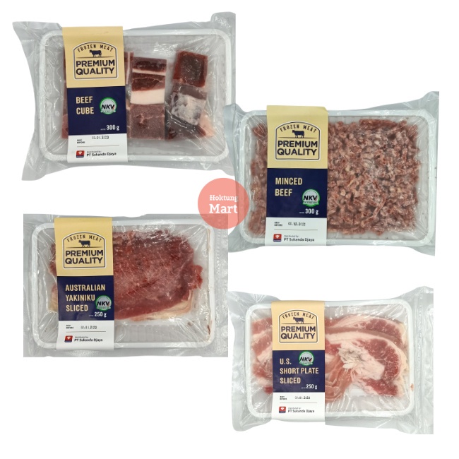 

Sukanda Djaya Minced Beef /Beef Slice /Beef Yakiniku/Beef Cube 250gr/300gr