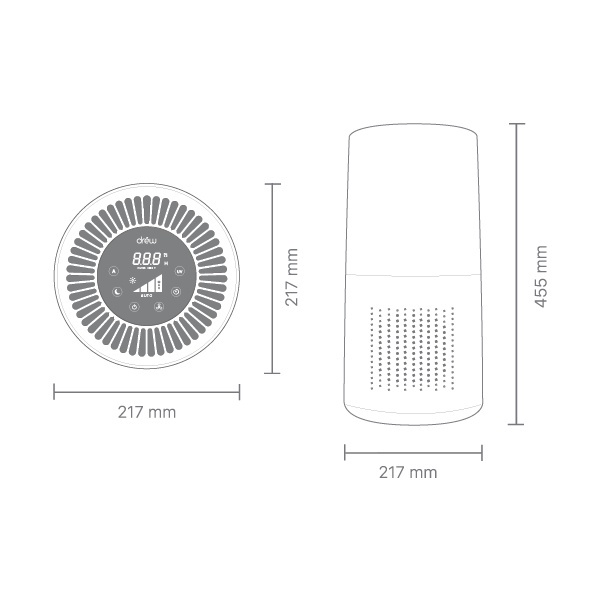 DREW Air Purifier - PURE 5 / Pembersih Udara / Purifier Hepa Filter