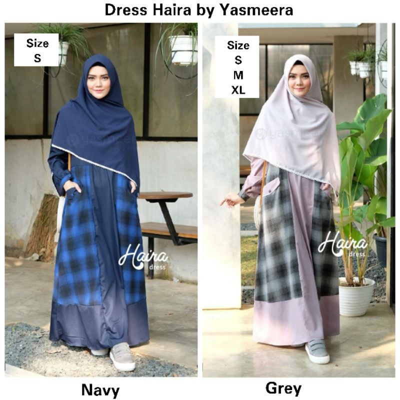 Dress Haira -Hanya Dress- Gamis Pesta Syari Cantik by Yasmeera