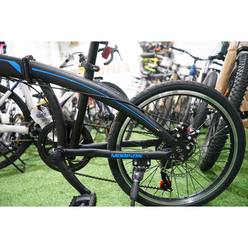 Sepeda Lipat 20 Inch Morison 8118 7 Speed Rims Alloy termurah murah Garansi SNI-1