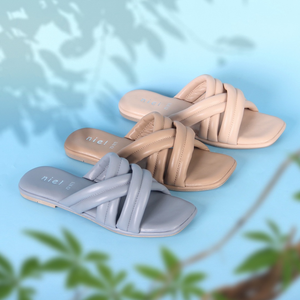 Niel Sandal Teplek Wanita  Selop Milana Terbaru