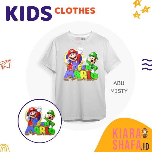 Kiarashafa - Baju Anak / Kaos Anak Super Mario