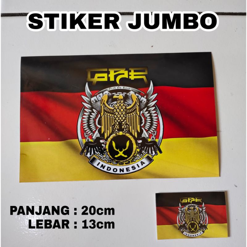 Stiker jumbo GBR grab on road anti air