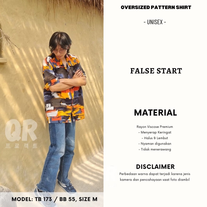 Kemeja Oversize Rayon Viscose Premium Unisex Overisized Shirt