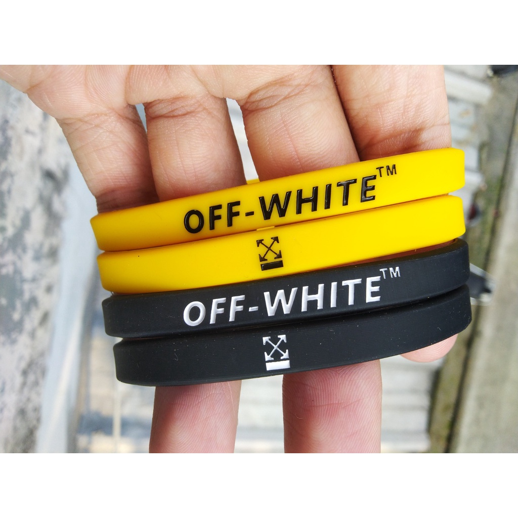 OFF WHITE Gelang Pria Bracelet BAYAR DITEMPAT NEW