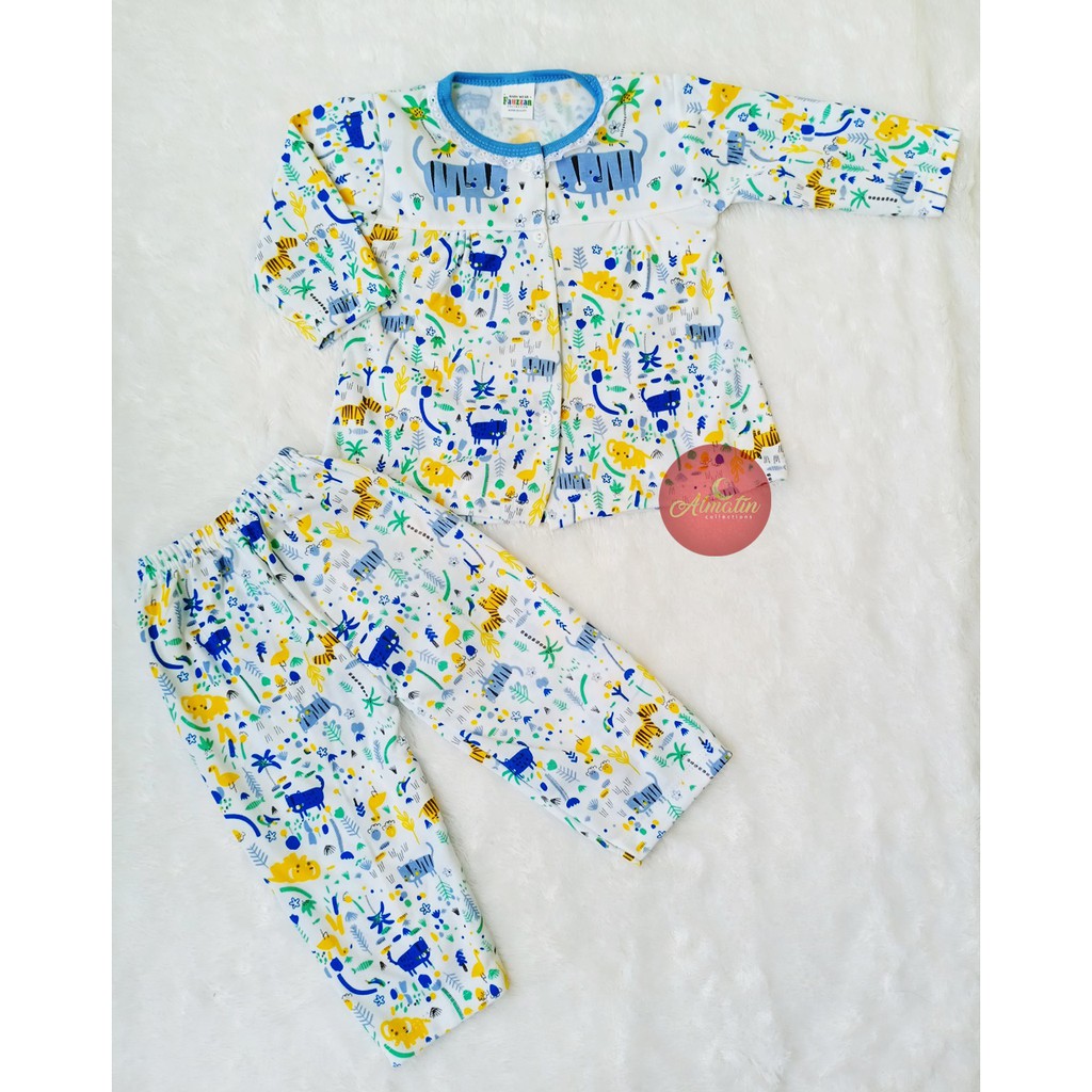 3 STEL STELAN BAJU BAYI PANJANG MOTIF 3 - 18 BULAN SNI / PIYAMA PANJANG ANAK