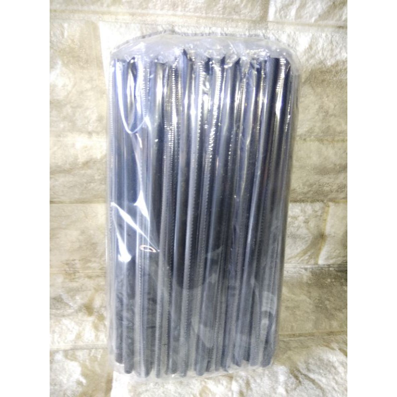 sedotan steril hitam uk 6 mm isi 250 pcs