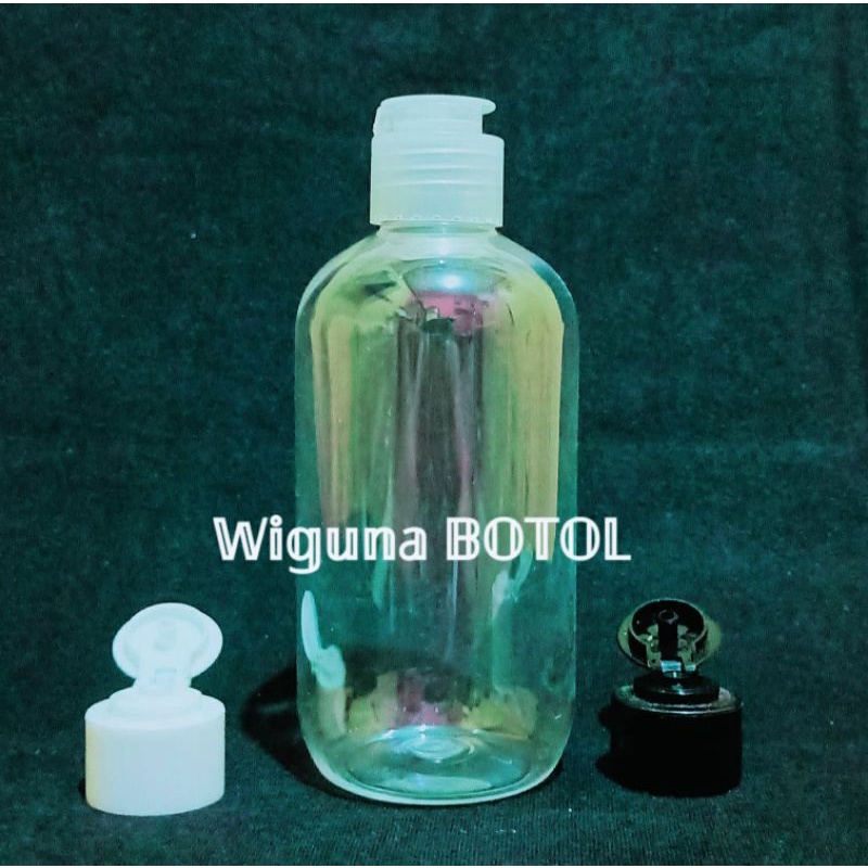 Botol Fliptop Jamur 250ml Bulat / Botol 250ml Bulat Tutup Fliptop Jamur