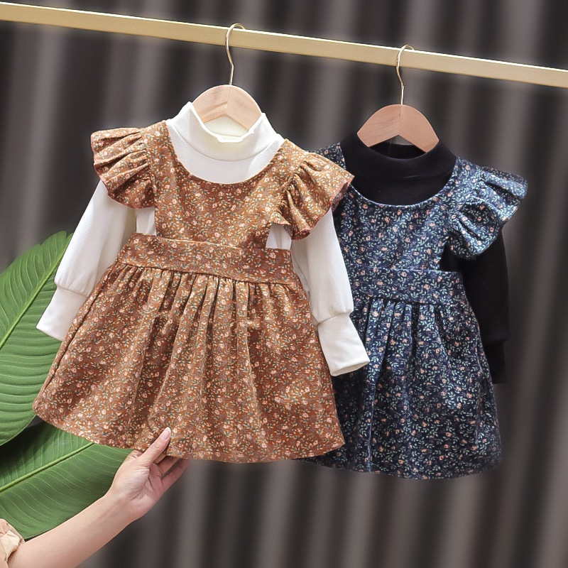 CHUBBI 114 Dress Bayi Overall Perempuan Autumn Leave Blowing