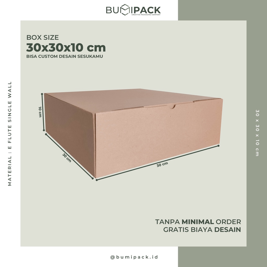 

Kardus packing box hampers kardus hampers dus packing box packing box packaging - Box 30x30x10 cm