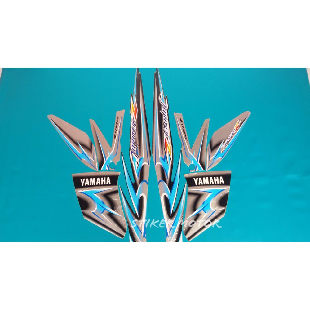 Variasi striping motor jupiter z cw 2006 hitam-silver
