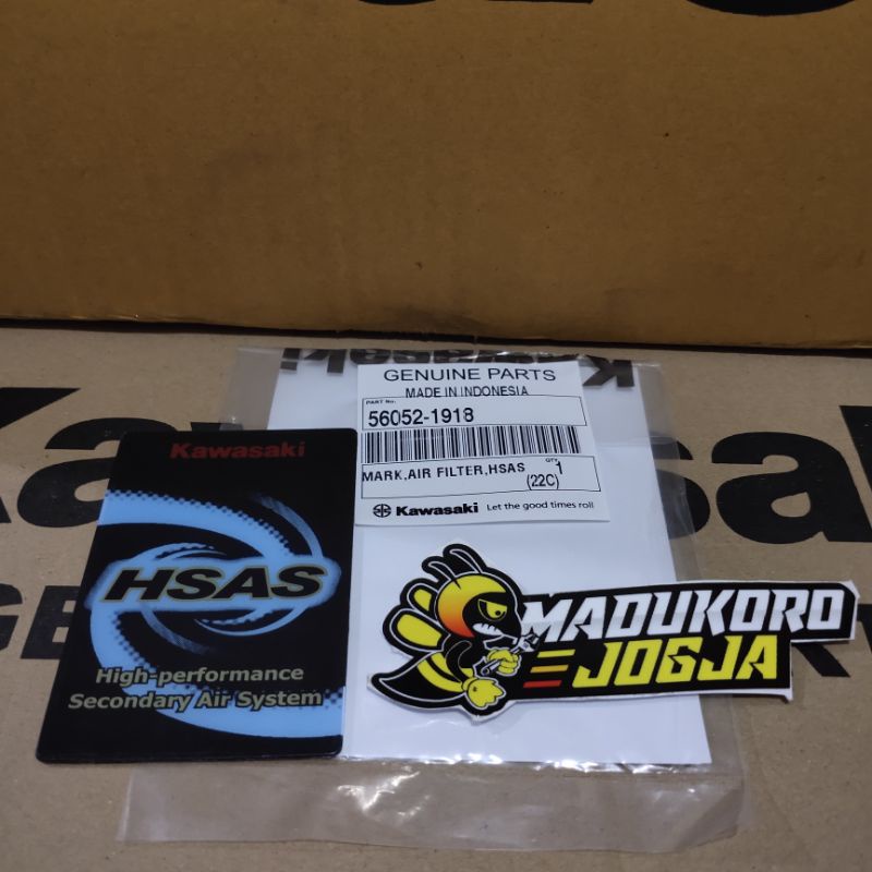 STIKER HSAS NINJA R SS AIR FILTER LOGO HSAS