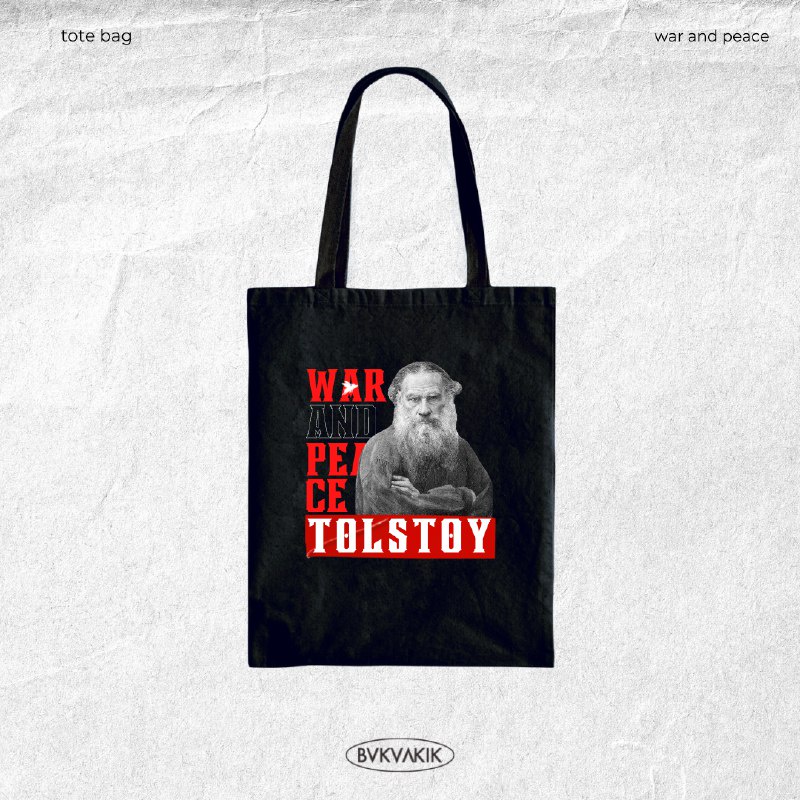 Tote Bag War And Peace Tolstoy