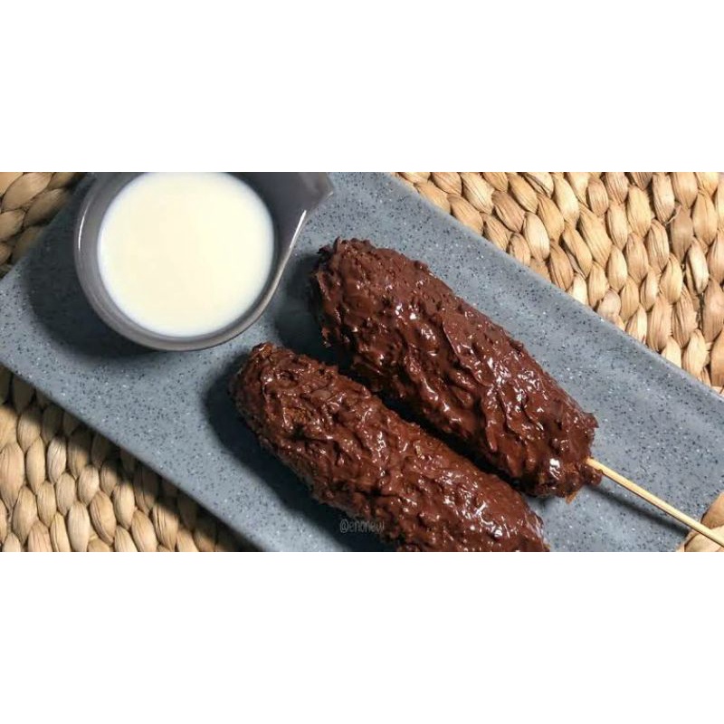 

Sate Pisang Choco Crunchy with fla vanilla