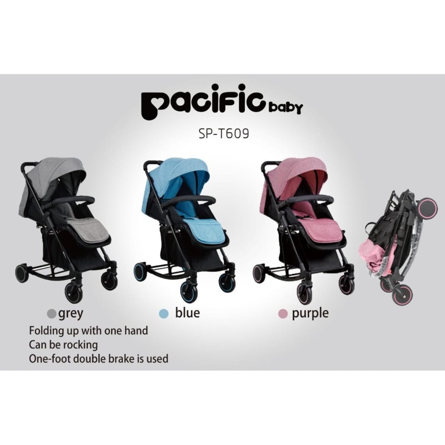 Pacific SP-T609 Baby Stroller Kereta Dorong Bayi Biru