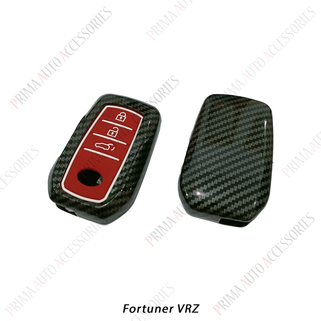 Casing Kunci Remote Mobil Carbon Fiber - Fortuner VRZ