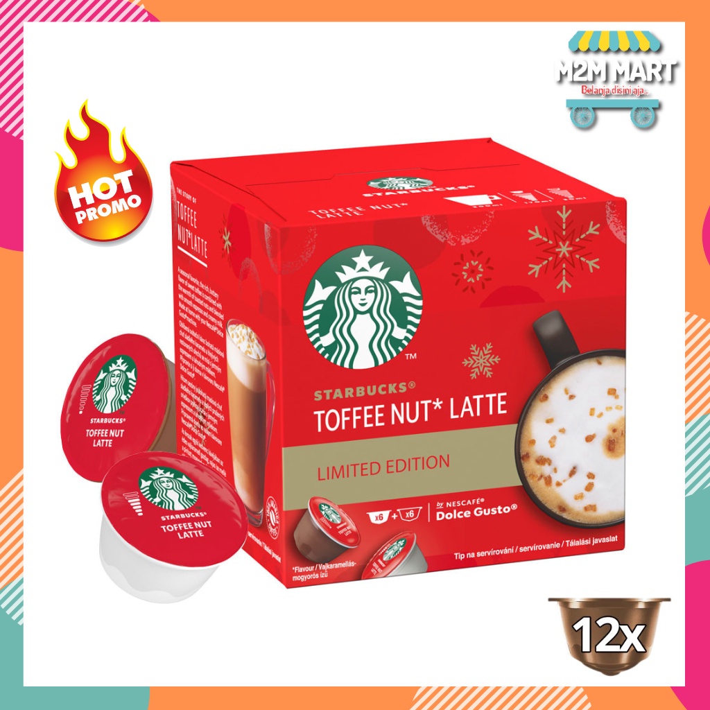 

Kopi Dolce Gusto Starbucks Toffee Nut Latte Limited Edition Nescafe Capsule