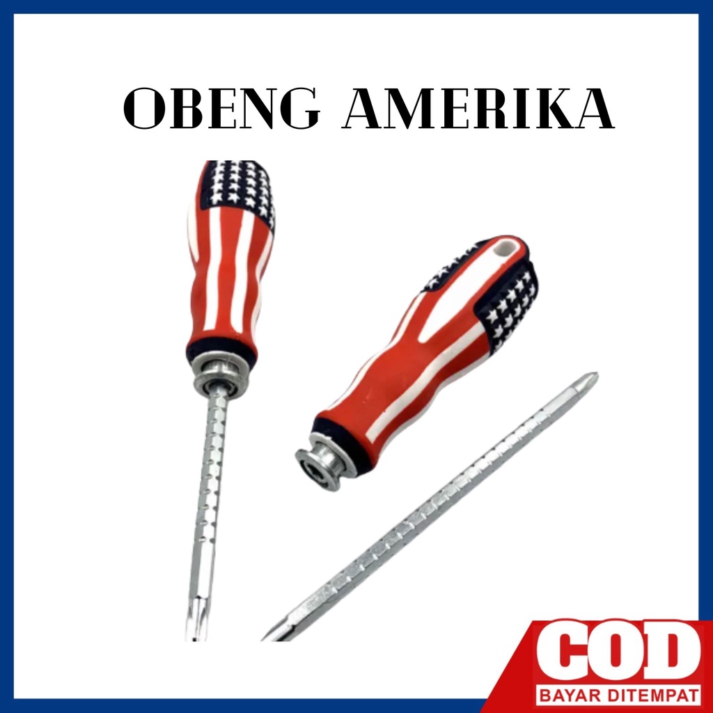 Obeng Magnetic Multifungsi OBENG AMERIKA - 2 Variasi