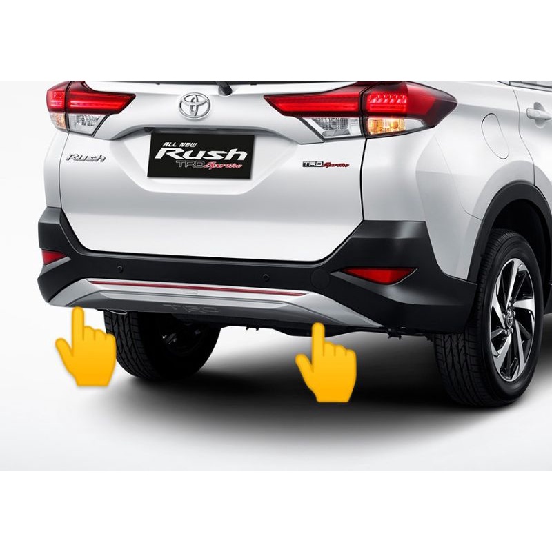 Body kit Spoiler Bodykit bemper belakang all new rush TRD 2018/2021 original