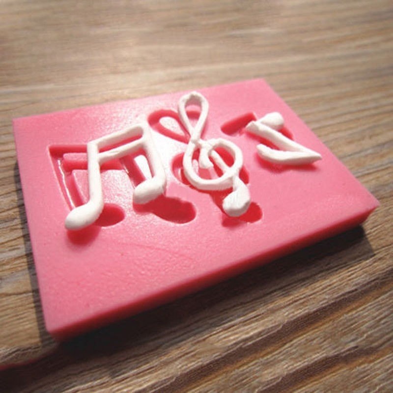 3D Silicone Mold Fondant Cake Decorate - Music Notes