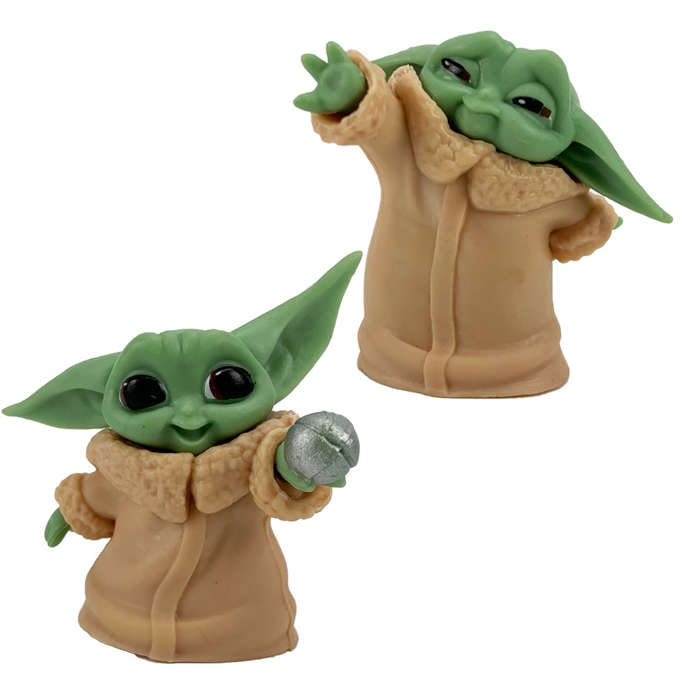 6pcs / set Mainan Action Figure Baby Yoda Grogu Mandalorian 4-7cm Untuk Hadiah Ulang Tahun Anak
