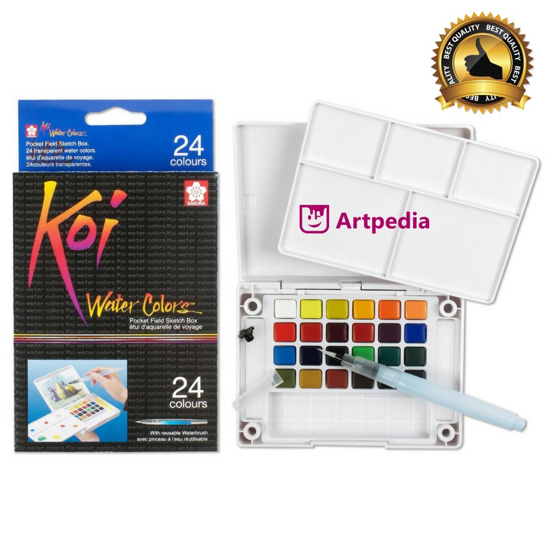 Jual SAKURA Koi Watercolor 24 Cat Air Merk Koi Sakura Koi 