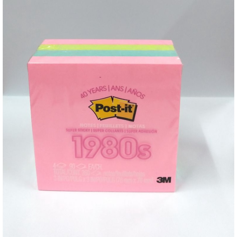 

3M POST IT 1980 40TH MIXED / MEMO TEMPEL / STICKY NOTE
