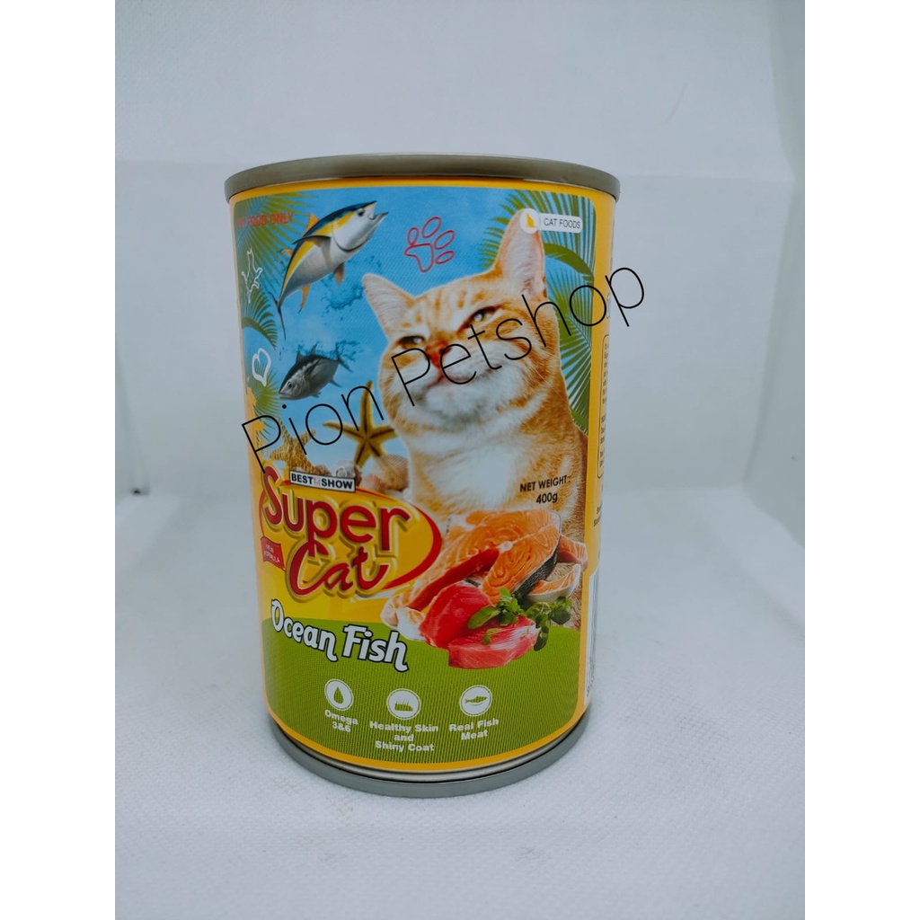 Super Cat Kaleng 400gr/Makanan Basah kucing 400gr