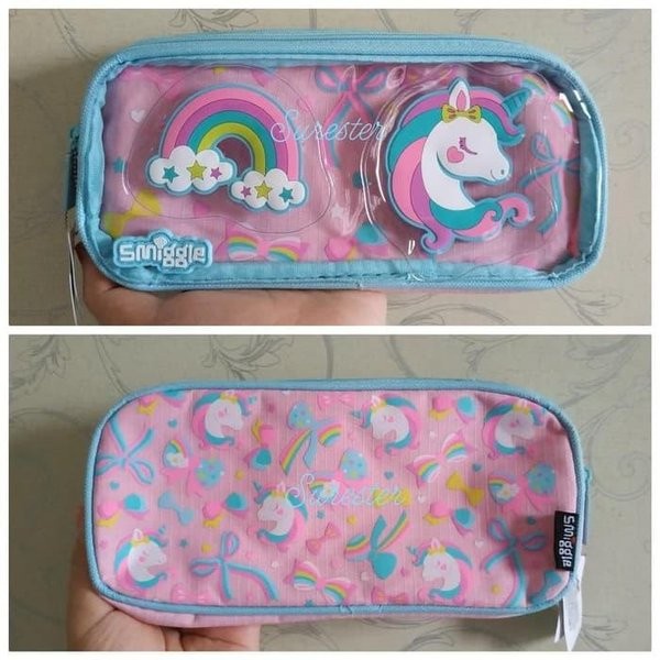 Smiggle Playful See Thru Pencilcase Original On Sale 