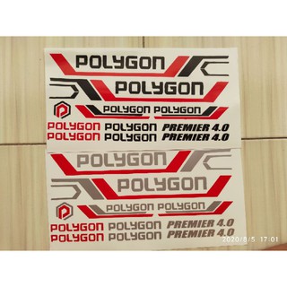  Stiker  Decal Sepeda  Polygon  Premier  4 0 Shopee Indonesia