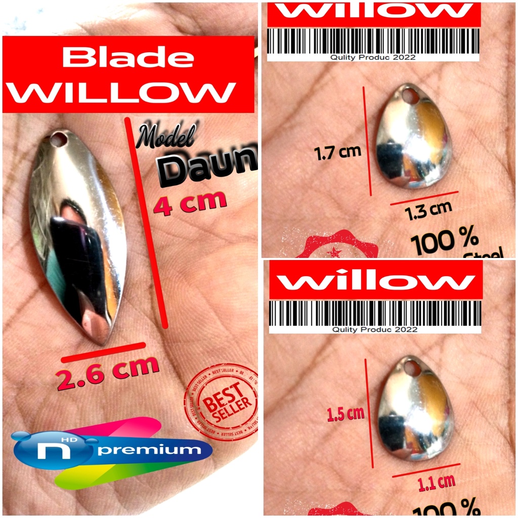 BLADE blades FROGY KODOK STANLESS STEEL WILLOW COLLORADO DAUN PART SPINNER BUZZBAIT soft frog kodok