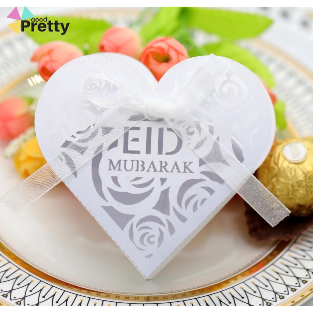 Pernikahan Idul Fitri Hollowed Out Rose Wedding Candy Box Ramadan Love Candy Box Kotak Cokelat - PD