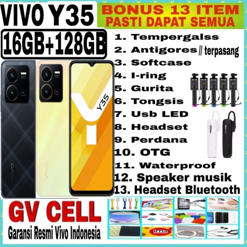 VIVO Y35 16GB+128GB  RAM 16GB [8GB+8GB]ROM 128GB GARANSI RESMI VIVO