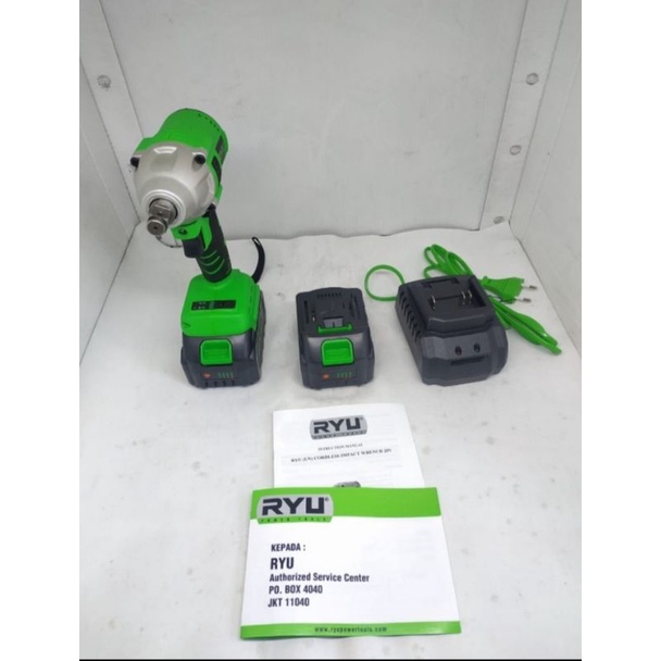 cordless impact wrench rcw20v / impact pembuka baut baterai rcw 20v ryu